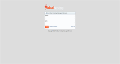 Desktop Screenshot of my.idealhosting.net.tr